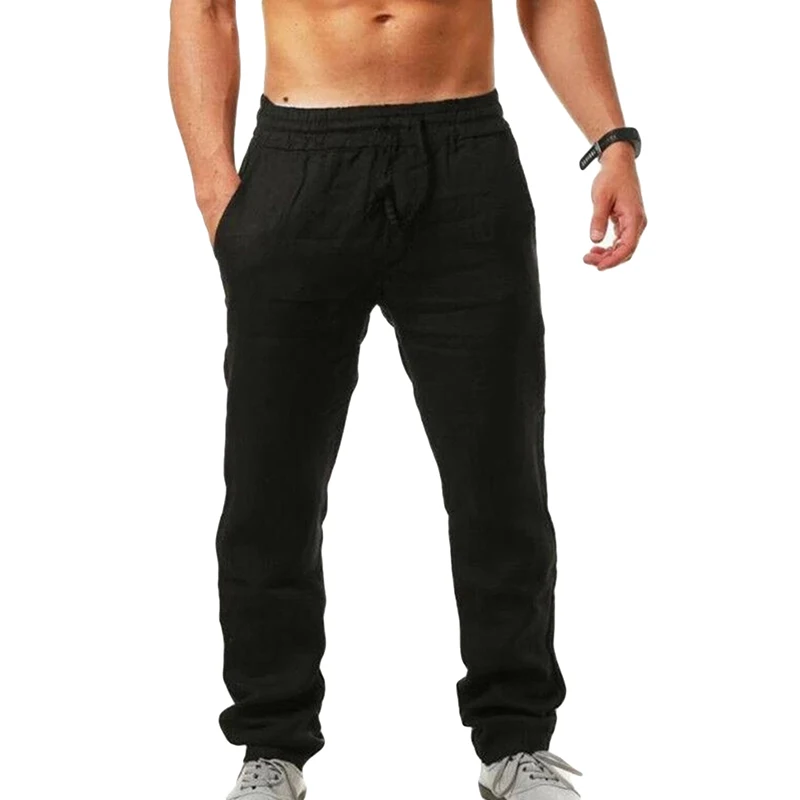 Bărbați Vrac Pantaloni Sport de Modă de Culoare Solidă de Fitness, Lenjerie de pat Confortabil Sălbatic Respirabil hip-hop bărbați Jogging Pantaloni