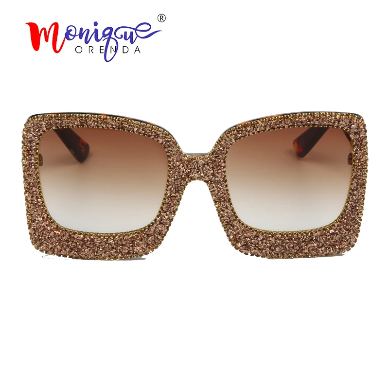 Overiszed 2019 Pătrat ochelari de Soare pentru femei Brand de Lux de epocă stras Gradient Ochelari de Soare Barbati Noi nuante de sex feminin oculos de sol