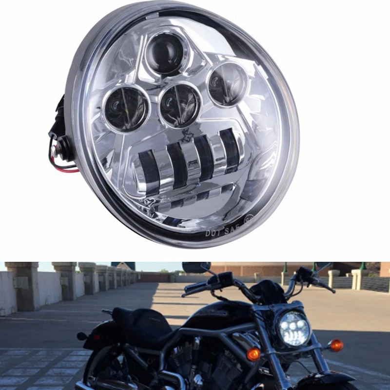 DOT E9 Pentru V rod Faruri Pentru VROD Motocicleta LED-uri Faruri cu Motor de Harley VRod VRSCF VRSC VRSCR Accesorii pentru Motociclete