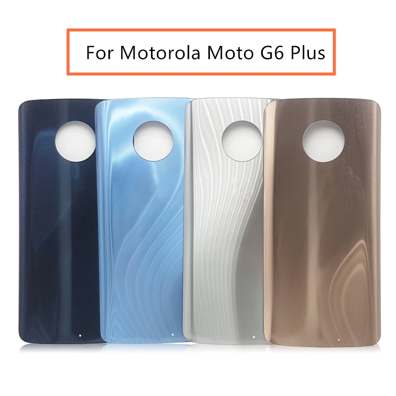 Pentru Motorola Moto G6 Plus Bateria De Sticlă Ușă Caz Capacul Din Spate Din Spate Carcasa Telefon Caz Pentru Moto G6 Plus Piese De Schimb