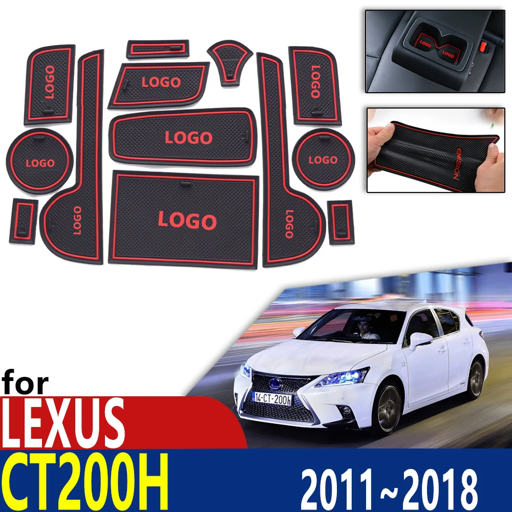 Anti-Alunecare de Cauciuc, Cupa de Perna Ușa Groove Mat pentru Lexus CT200h A10 Lexus CT 200h 2011~2018 Accesorii mat pentru telefon 2017