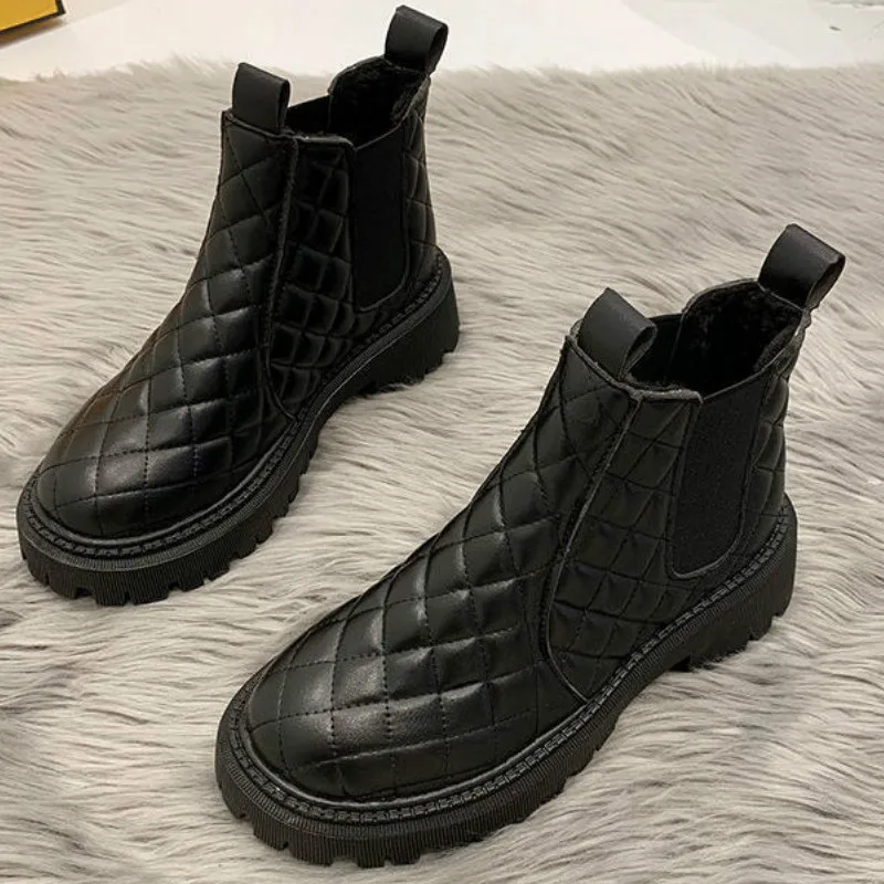 Femei Cizme De Iarna 2021 Moda Pentru Femei Chelsea Cizme De Zapada Cizme Glezna Goth Cizme Din Piele Pantofi În Aer Liber Zapatos Mujer Goth Pantofi