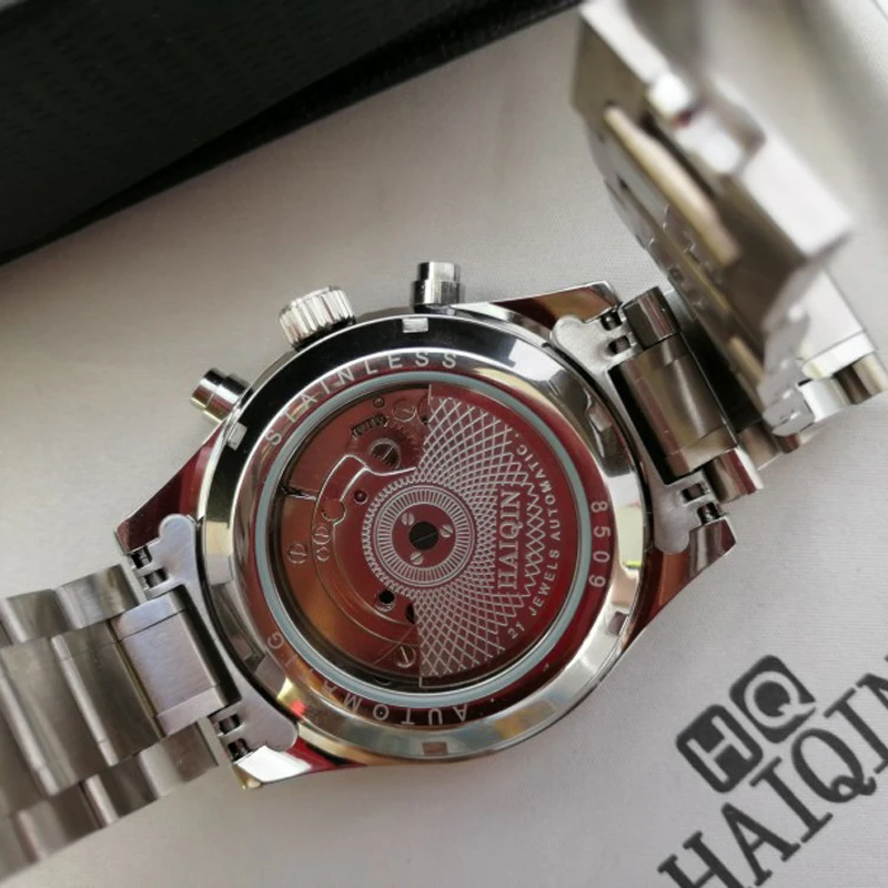 HAIQIN Brand de lux Ceasuri Barbati Automat Mechanical Ceas clasic de Afaceri Ceas Barbati sport rezistent la apa de sex Masculin Încheietura ceas Relogio