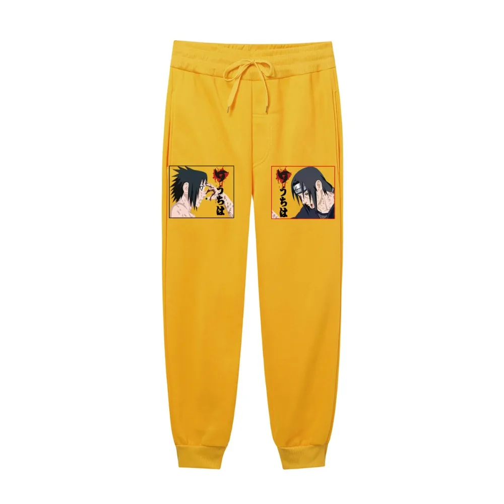 2021 Japonia Anime Harajuku Naruto Uchiha Itachi Sasuke Pantaloni De Trening Toamna Iarna Joggeri Bărbați Femei Harajuku Streetwear Barbati Pantaloni