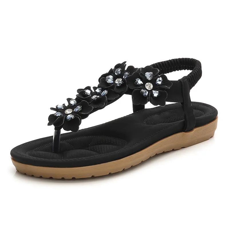 2020 Femei Sandale Plate Litoral De Vară Pe Plajă Confortabil Sandale Lucrate Manual Moda Sandale Frumoase Roma Papuci De Casă Plus Dimensiune