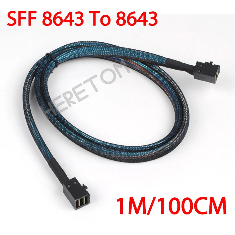 MiniSAS HD SFF-8643 la SFF 8643 Cablu de Date Intern Conector Adaptor Cablu SAS Server Tare Disc 50CM/100CM