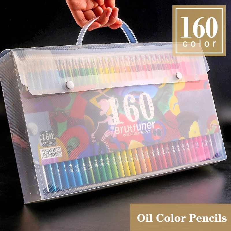 180 de Apă Creioane Colorate Lapis de cor 48/72/160 Culori de Ulei Creion set Creion pentru Arta Rechizite Școlare