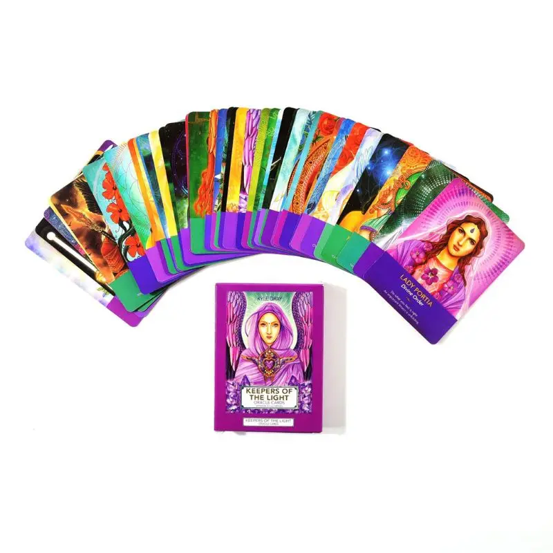 44pcs Cărți de Tarot Deținătorii de Lumina Oracle Carti de Joc Petrecere de Familie Tabla de Joc