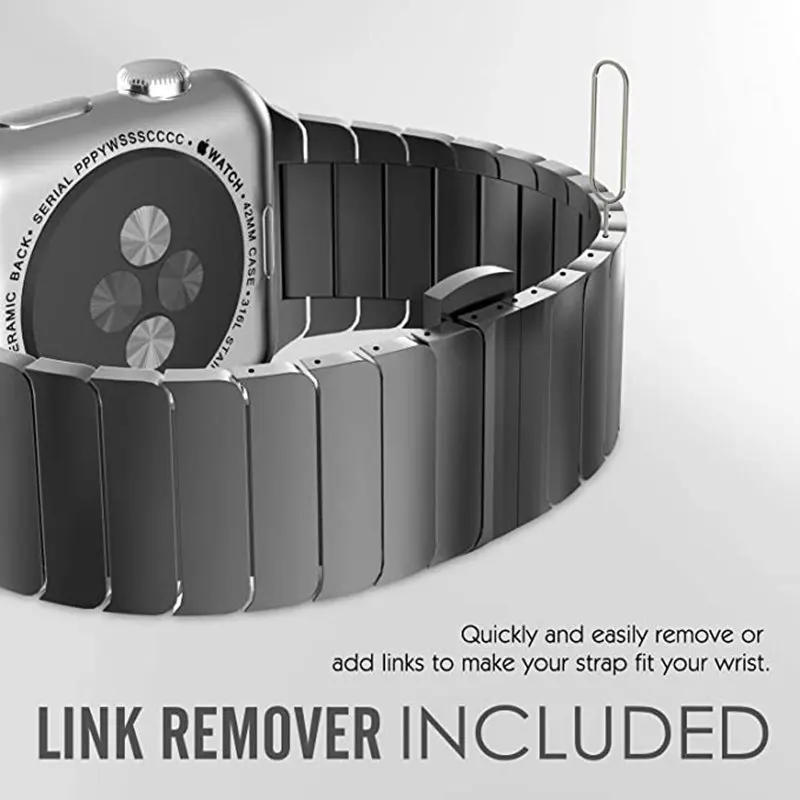 Metal Link-ul de Curea Pentru Apple Watch SE Seria 6 44mm 40mm din Oțel Inoxidabil Ceas Trupa Pentru Apple Watch iWatch SE 6 5 4 3 2 1 42mm 38