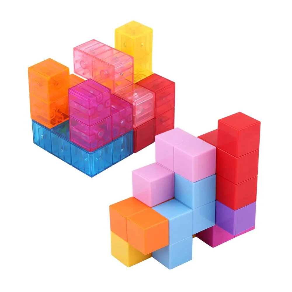 3x3x3 Magnetic ABS Cub poftă de mâncare de Puzzle Blocuri de Relief de Stres cu 54 ghid de cărți pentru Copii Amuzant Asamblate Joc Jucărie pentru Copil