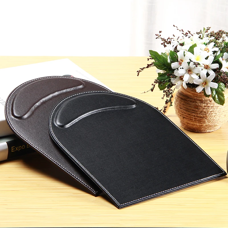 DZLST Mouse Pad de Înaltă Calitate din Piele de Lux, rezistent la apa, Non-Alunecare Pentru Biroul Afaceri Cu Încheietura Restul Construit Din Silicon Pad Mouse-ul