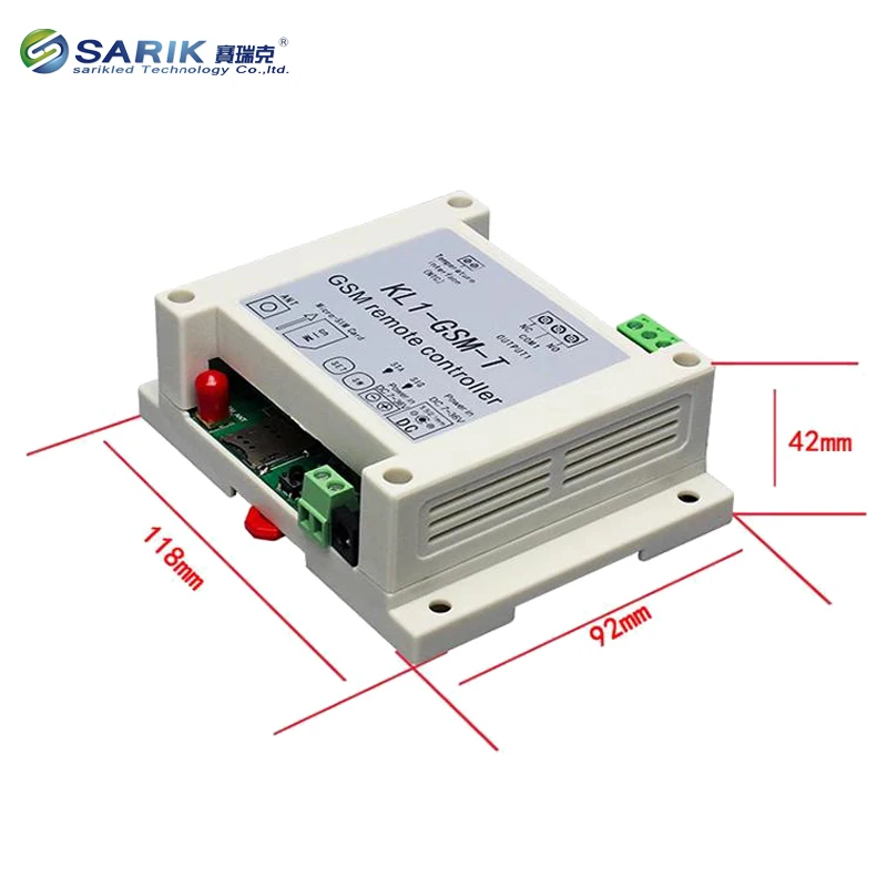 7-36VDC Quad band 850/900/1800/1900 mhz GSM Modulul 1 releu de control de la Distanță GSM Switch KL1-GSM-T Cu 1meter senzor de temperatură