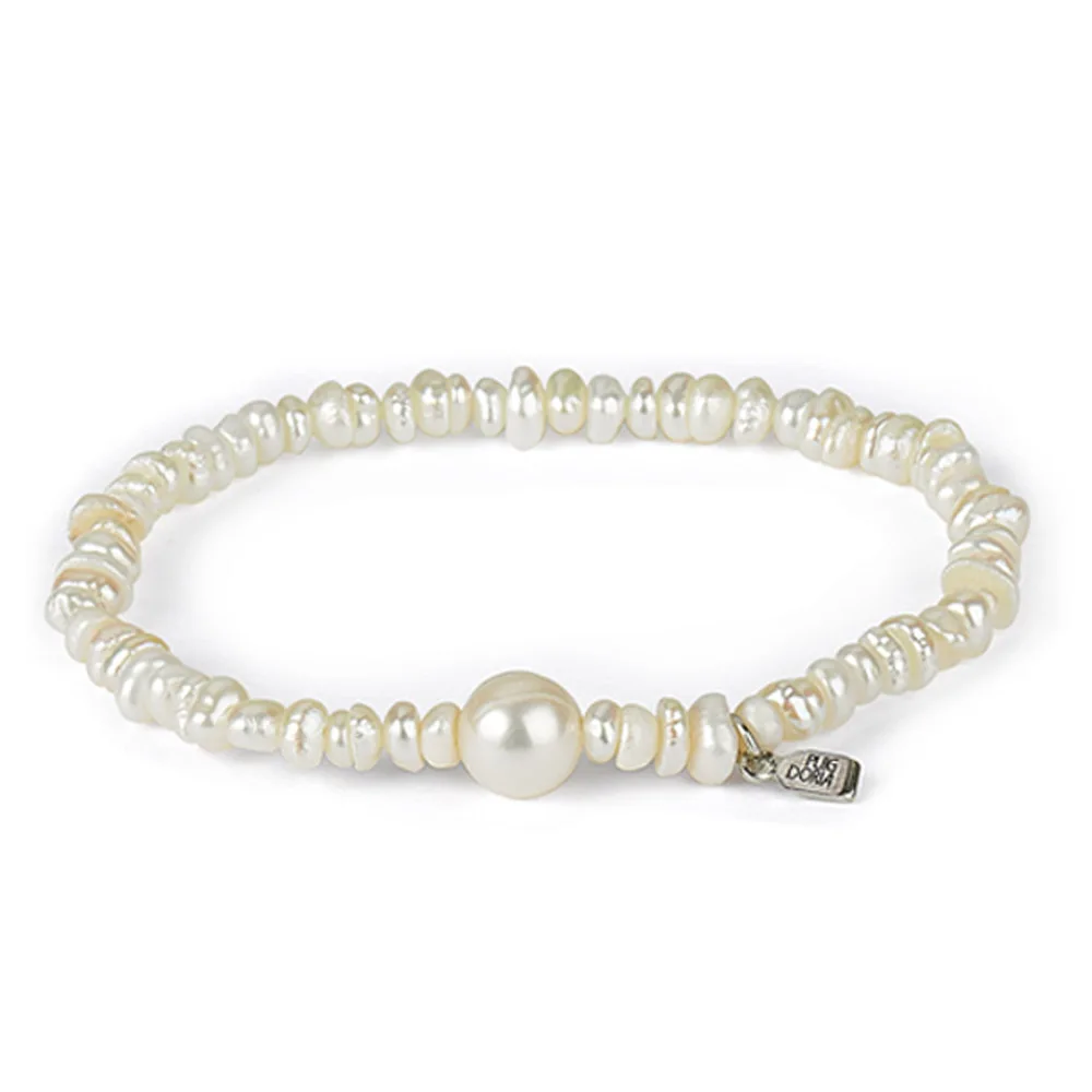 Bratara, set de bijuterii, colier de perle și cercei-naturale de cultură de apă dulce pearl bijuterii-cadouri pentru femei