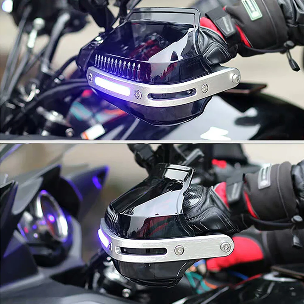 Motocicleta mânerul din Moto Garda de Mână cu LED-uri Pentru yamaha vstar aprilia rsv suzuki hayabusa honda vfr 1200 yamaha trasor 700