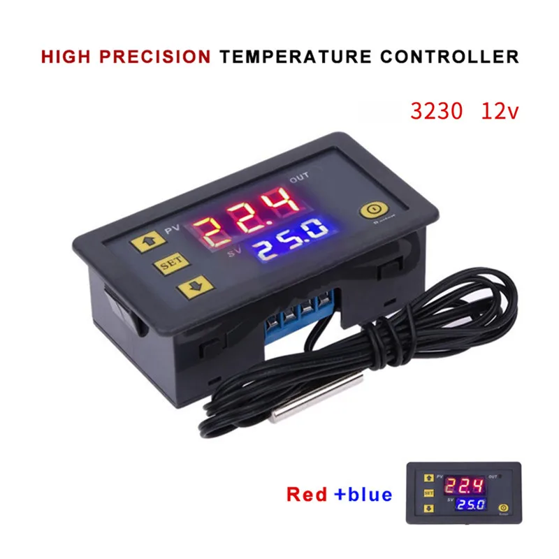 Display LED Termostat W3230 LED Termostat Digital de Control al Temperaturii DC 12V AC 110V 220V 20A Mini