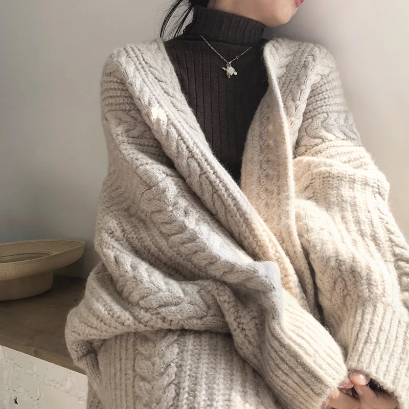 XITAO Mozaic Tricotate Cardigan Pulover Solid Femei 2020 Toamna Iarna Casual Stil de Moda Temperament Femei Haine ZY1163