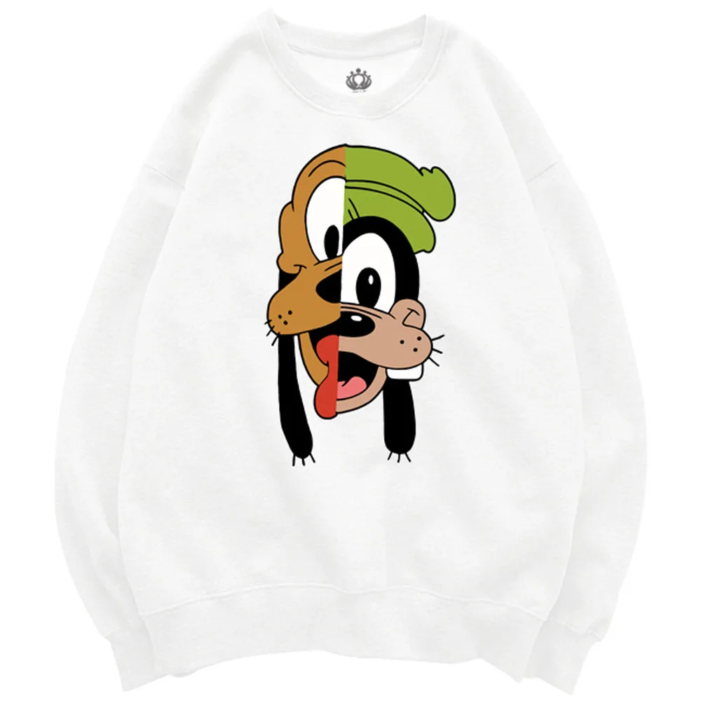 Disney Moda Chic Goofy, Pluto Câine Mickey Desene Animate De Imprimare Jumper Jachete O-Gât Unisex Femei Maneca Lunga Topuri Casual 9 Culori