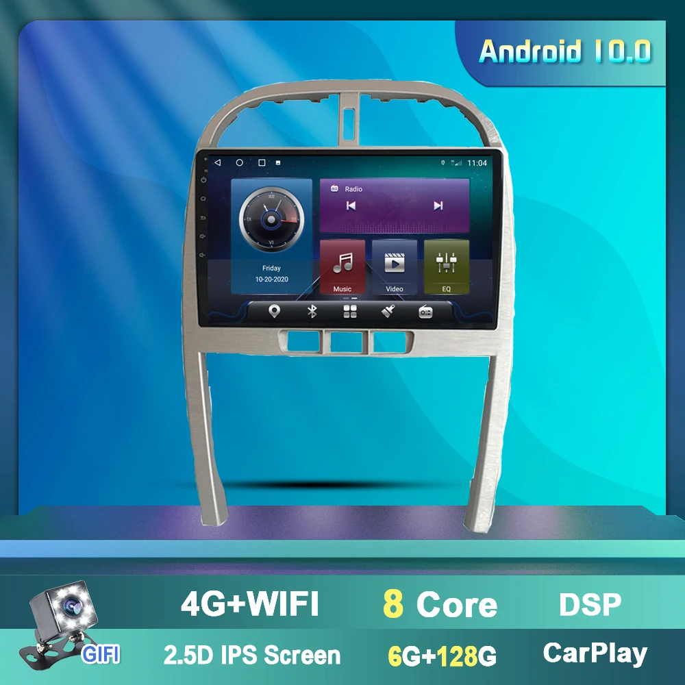 OKNAVI 2Din Android 9.0 Radio Auto Multimedia Pentru Chery Tiggo 3 2009-2013 Vedio Jucător de Navigare Autoradio Track GPS WiFi 4G