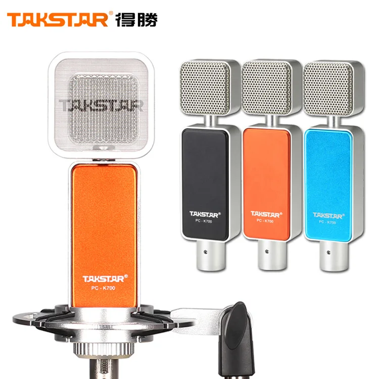 Takstar PC-K700 înregistrare microfon + ICON upod pro placa de sunet cu ISK audio cabluri pentru Internet, karaoke, personal de înregistrare