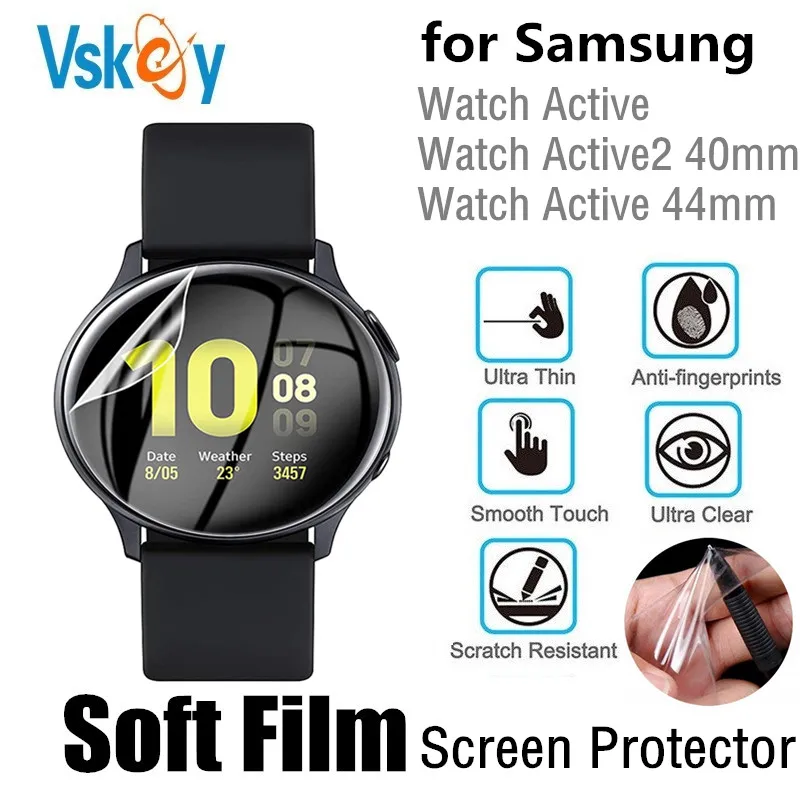 100BUC Moale Ecran Protector pentru Samsung Galaxy Watch Active 2 40mm / 44mm SmartWatch Folie de Protectie (Fara sticla)