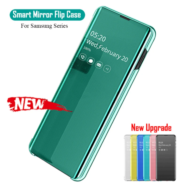 Smart Mirror Caz Flip Pentru Samsung Galaxy Nota 10 Pro S9 S10 Plus S10E Note9 8 A10 A20e A40 A50 A30 A70 A750 A20S Coperta Originală