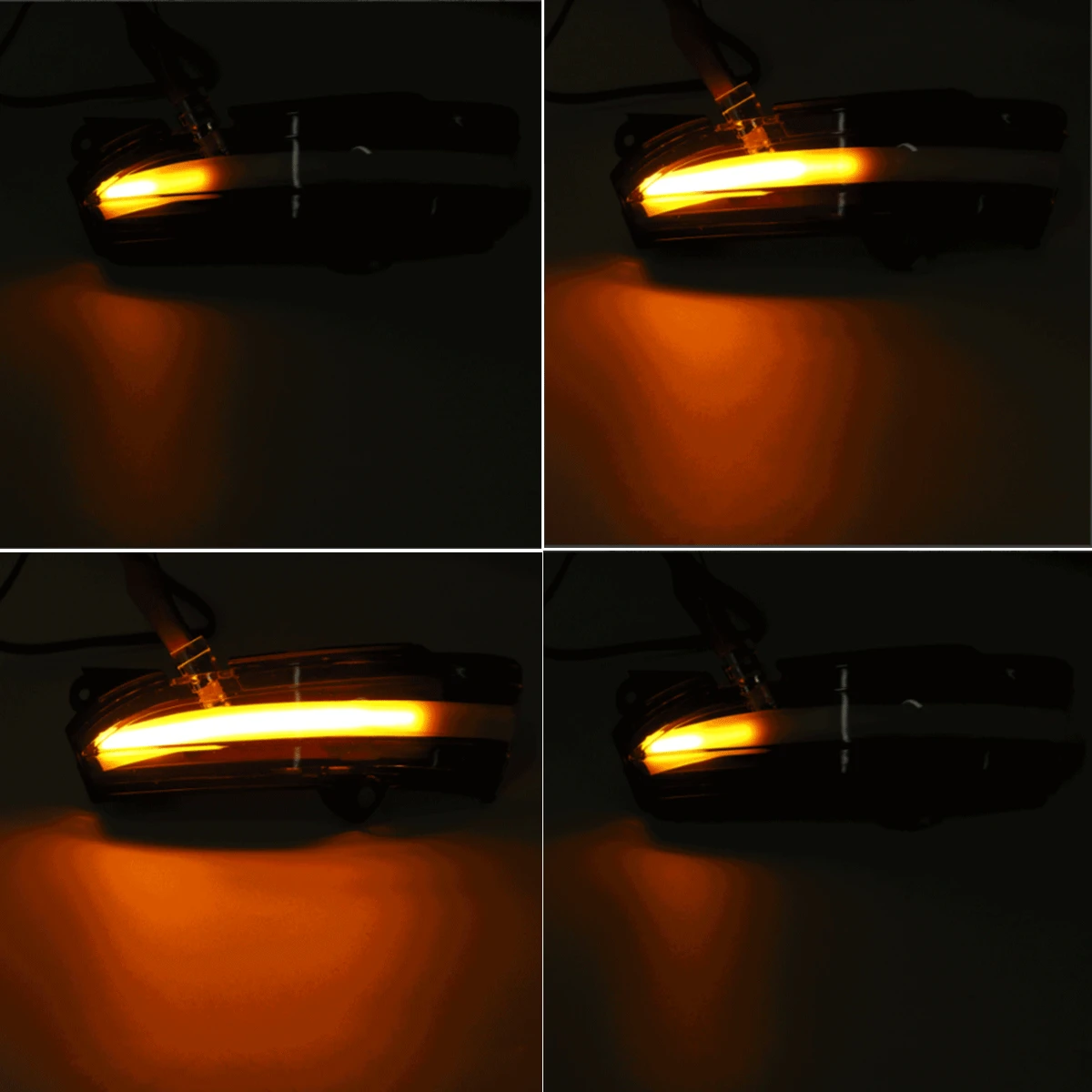 2 buc Auto Dinamic Secvențială LED Lămpile de Semnalizare Laterale Lumini Oglindă semnalizator Pentru Ford Pentru Mondeo Pentru Fuziune 2013-2018