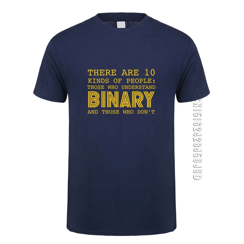 Stil de vara Sunt 10 Tipuri De Oameni: Cei Care Inteleg Binar Tricouri Barbati Amuzant Programator de Calculator T-shirt