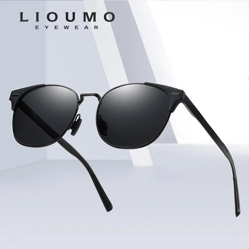 2020 Stil de Moda Rotund ochelari de Soare Barbati Polarizati Ochi de Pisica Femei Ochelari de Soare Pentru Exterior de Conducere Anti-Orbire UV400 Lentile Violet Roșu