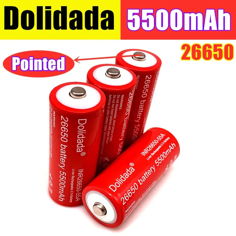26650 Nou, Original, 3.7 v 5500 mah Litiu Acumulator 26650 Arătat cu degetul(PCB) Pentru baterii