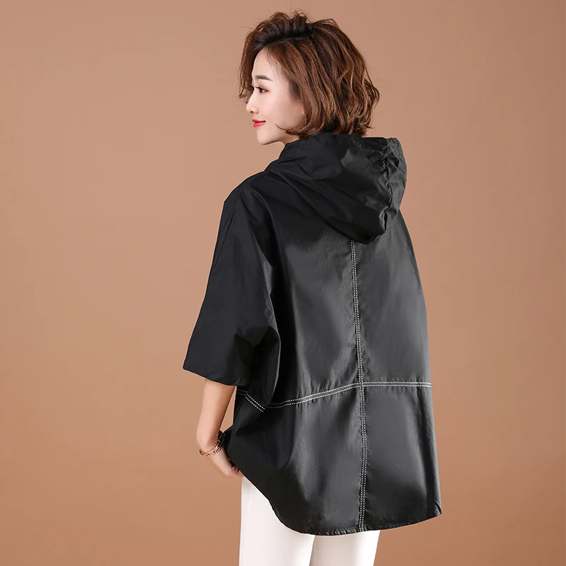 NYFS 2021 Noi Kimono de Vară pentru femei tricou de Moda marime mare pentru Femei din Bumbac cu glugă topuri Largi Blusas Camisa Mujer