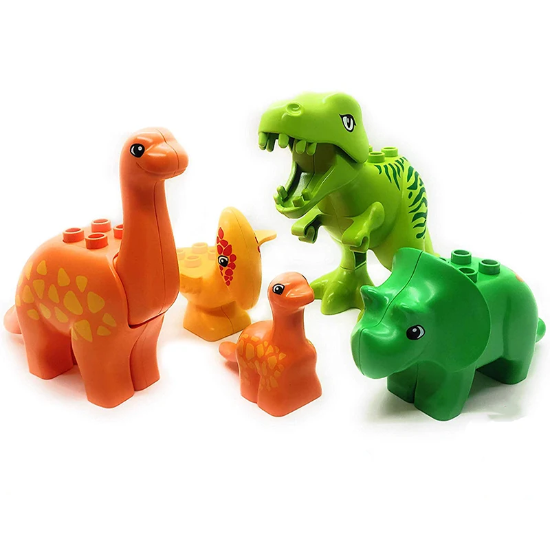 Dinozaur Serie Duploed Dinozaur Model Kituri Set de Dimensiuni Mari Duploe Blocuri Caramizi Duploe Jucarii pentru Copii, Cadouri de Ziua de nastere