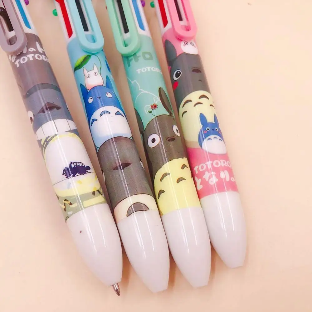 36 Buc/Lot Desene animate Totoro 6 Culori Pixuri Drăguț Apăsați Roller Ball pens Școală Birou de Scris, Consumabile de Papetărie Cadou