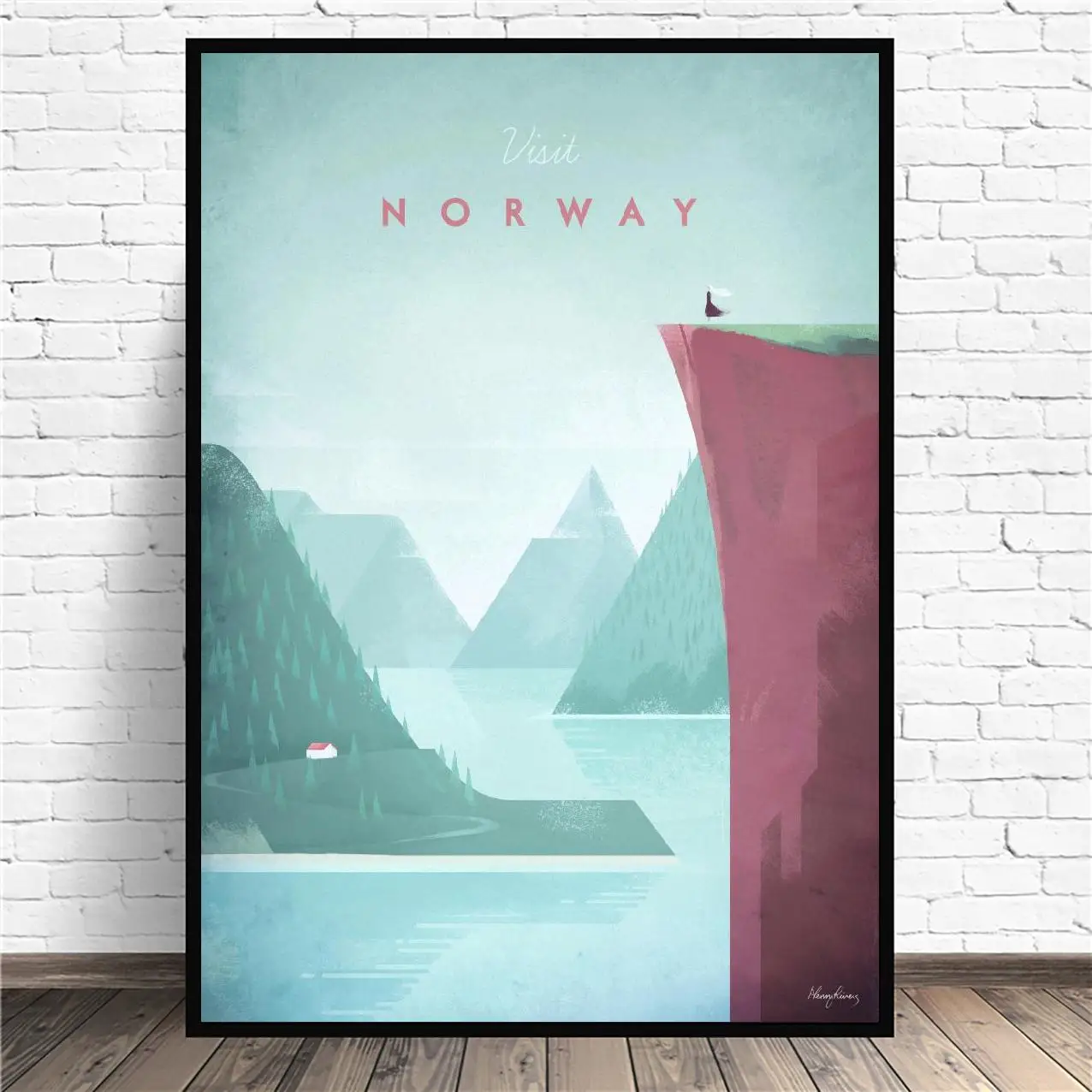 Norvegia Minimalist Călătorie Panza Pictura Arta De Imprimare Poster De Perete Imagine Minimalist Modern, Dormitor, Camera De Zi De Decorare
