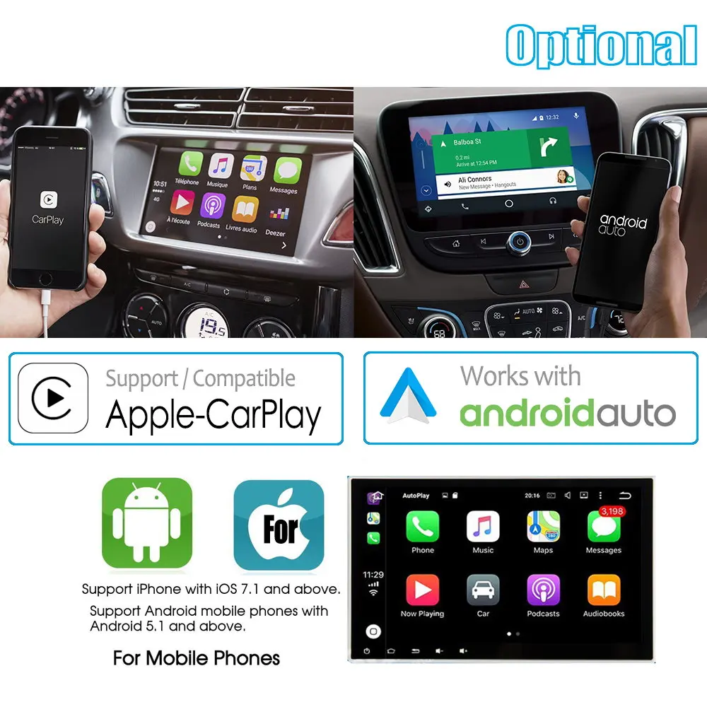 Android auto Multimedia Pentru Toyota Land Cruiser 100 2002-2007 Carplay de Navigare GPS Player Radio Ecran HD