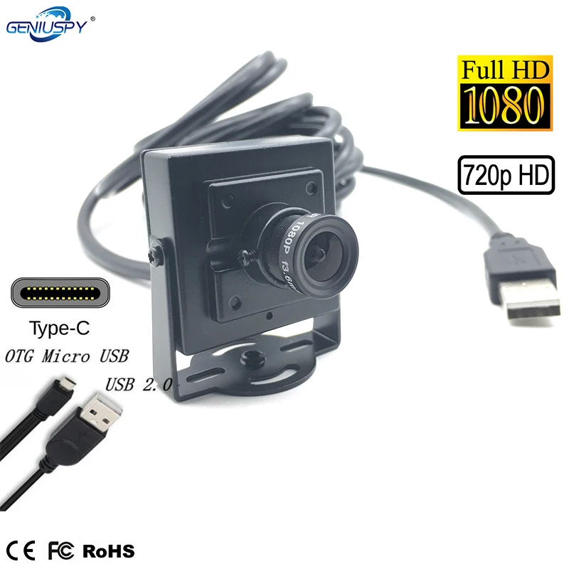 34*34 mm 1080P ov2710 720P H62 USB Mini Camera HD de Tip C USB Micro Securitate OTG Camera Pentru Mașini de ATM-uri Industriale de Testare