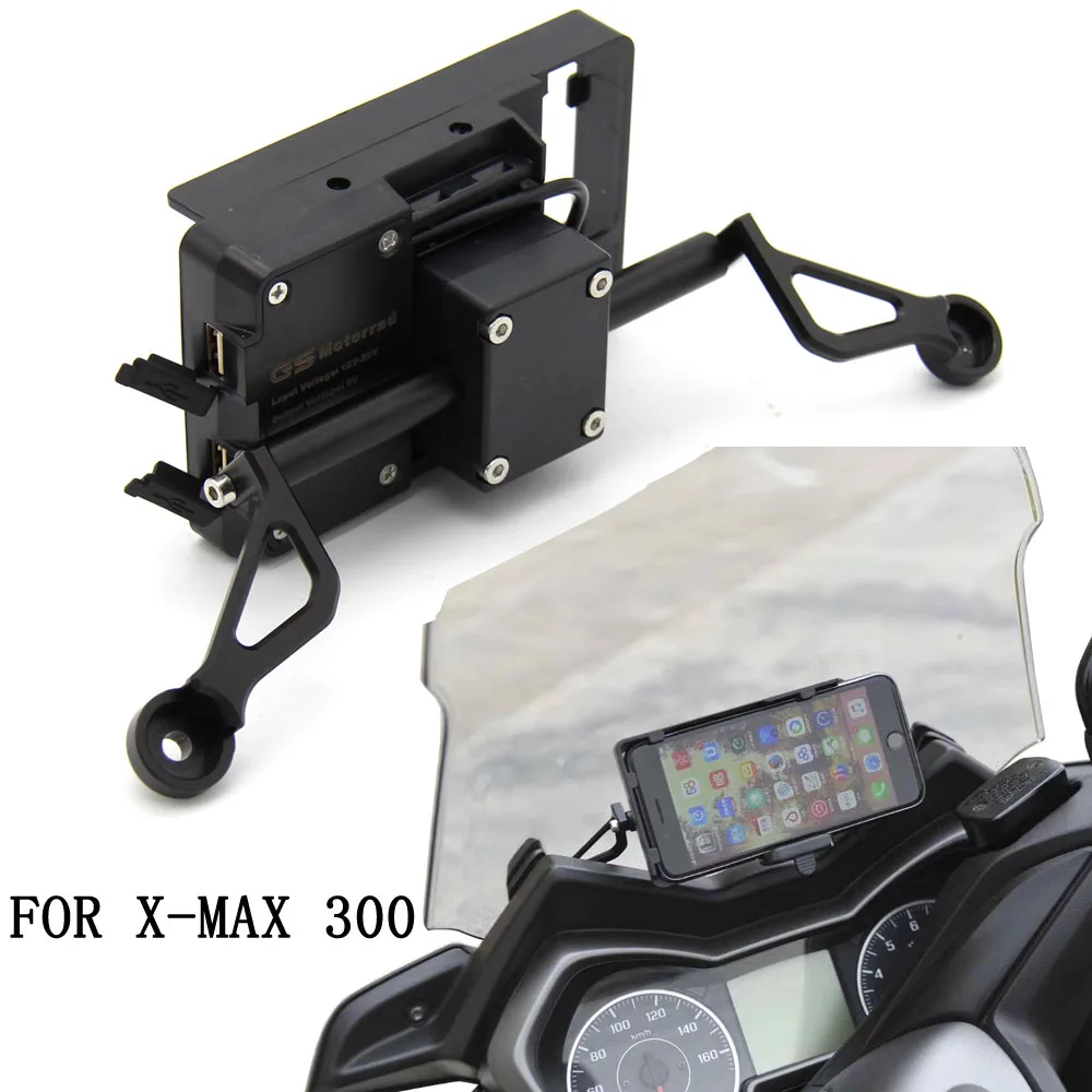 NEGRU mobile de navigare GPS stație de cadru placa suport pentru yamaha XMAX300 XMAX 300 X-MAX 300