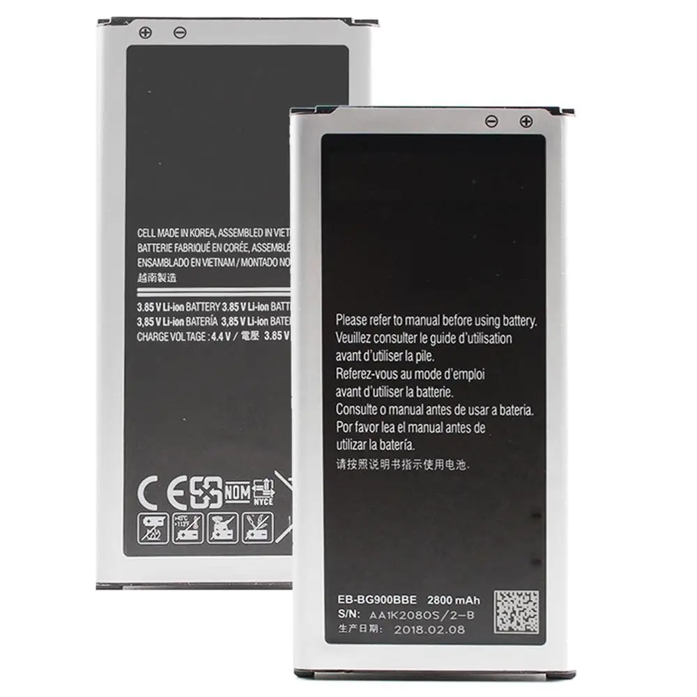 2800 mAh Baterie Telefon EB-BG900BBE EB-BG900BBU pentru Samsung Galaxy S5 G900 G900S G900I G900F G900H 9008V Baterii Reîncărcabile