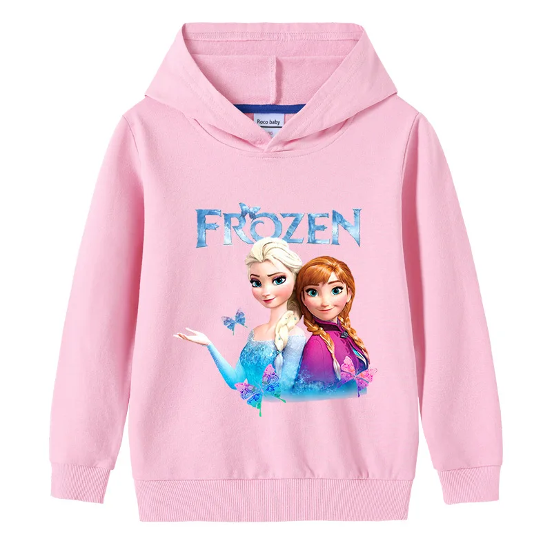 Disney Congelate Pentru Copii Haine De Desene Animate Elsa Anna Printesa De Imprimare Hanorace Fete Tricou Copil Maneca Lunga Tricou Cu Gluga