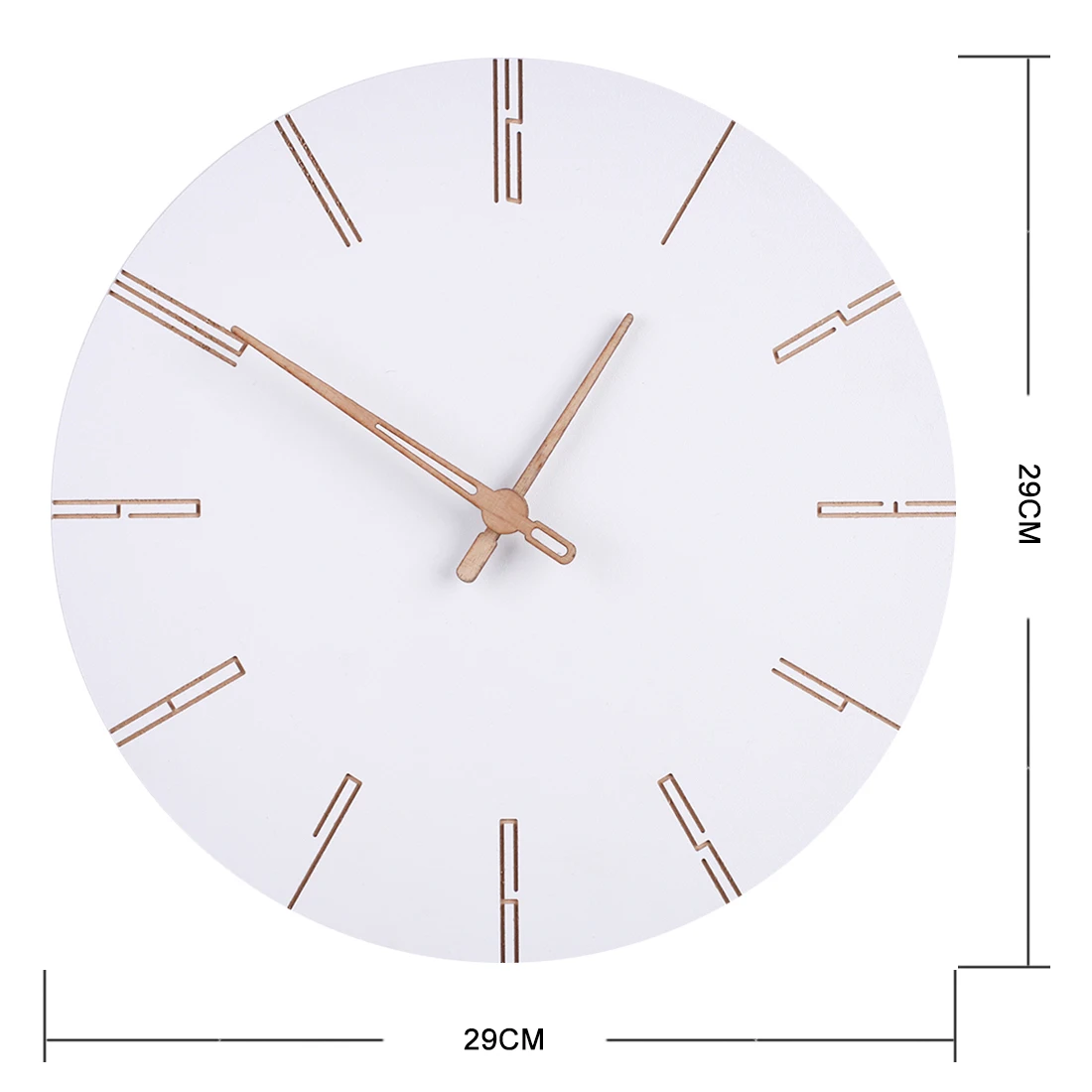 Moda Alb Pur Nordic Simplu Ceas Tăcut Perete Ceas Pentru Decor Acasă Scurtă Ceas De Perete Quartz Design Modern Tăcut Ceasuri
