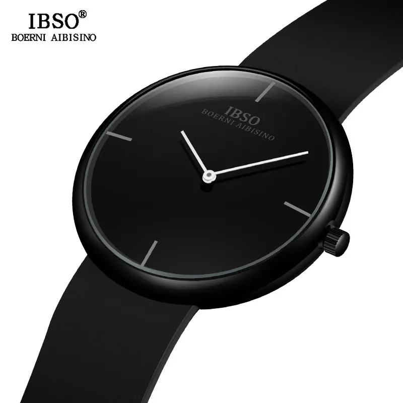 IBSO Brand de Lux Mens Watch sex Masculin Curea Silicon Cuarț Ceasuri de Înaltă Calitate de Om Convex Design Sport Ceas de mână