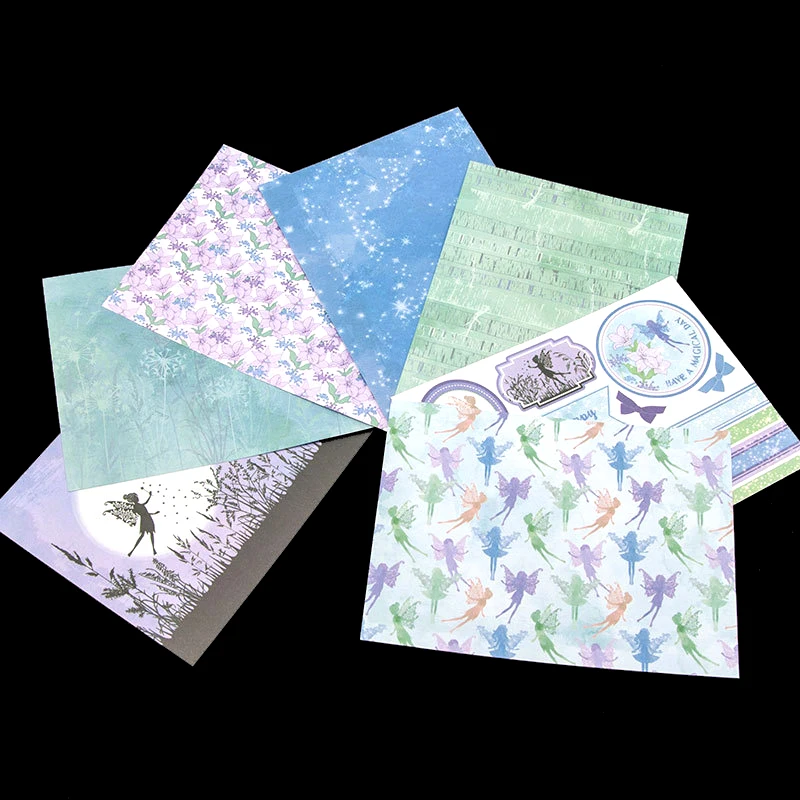 WYSE Zână Scrapbooking Hârtie de 14 coli de hârtie Origami Flori Caft de Fundal de Hârtie pentru DIY Hârtie Album Card