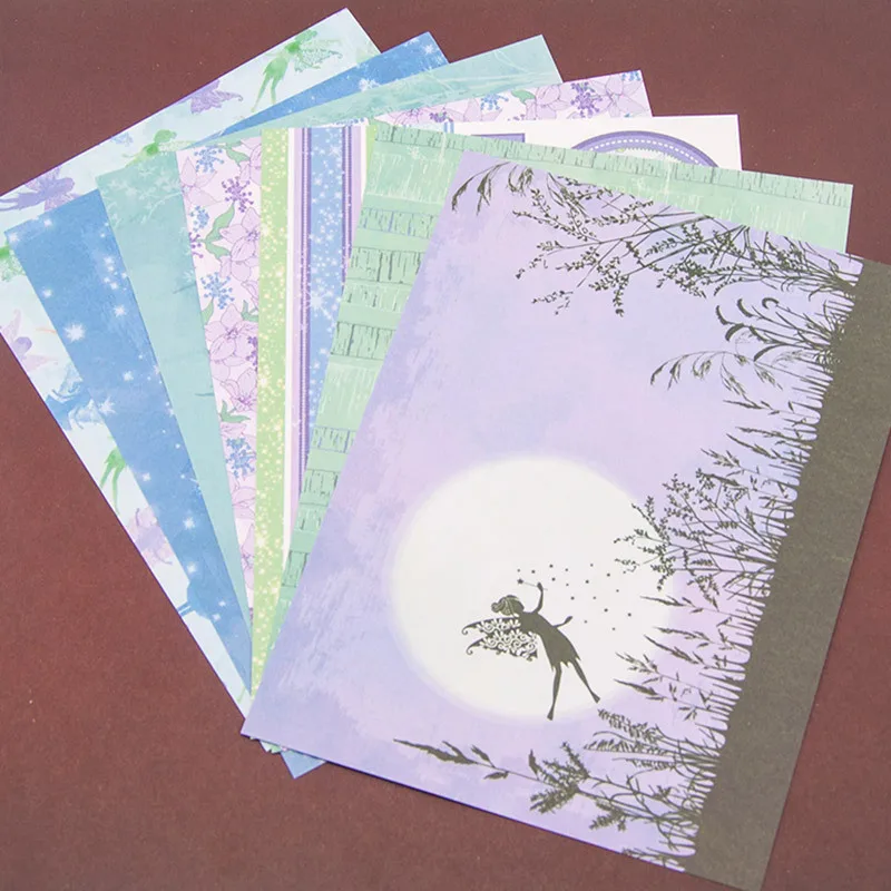WYSE Zână Scrapbooking Hârtie de 14 coli de hârtie Origami Flori Caft de Fundal de Hârtie pentru DIY Hârtie Album Card