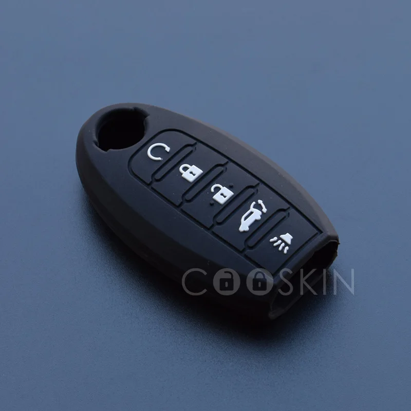 Silicon cheie de masina Capac Caz-Cheie Pentru Nissan Altima, Maxima Infiniti EX G37 FX Q60 QX50 QX70 athfinder 5 buton cheie 10buc/lot