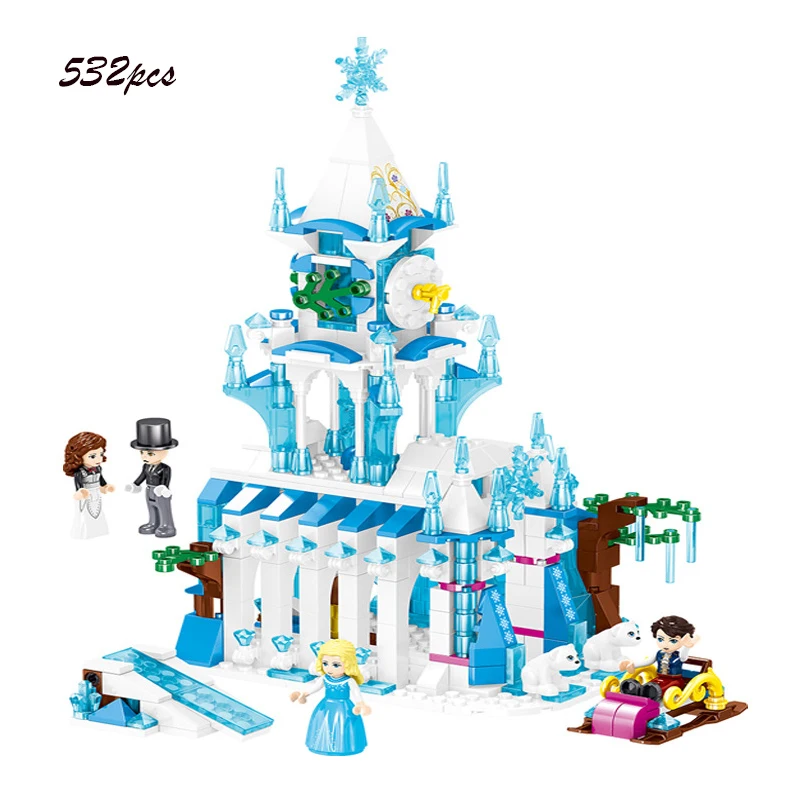 Disney Frozen blocuri Compatibil lepining & e film Frozeninglys Caramida Magazin jucarii pentru copii