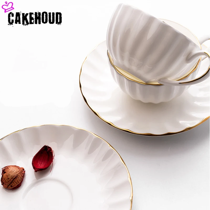CAKEHOUD European de acasă bone china simplă ceașcă de cafea farfurie set ceai din ceramica ceasca de cafea ceasca de ceai după-amiază engleză ceașcă de cafea