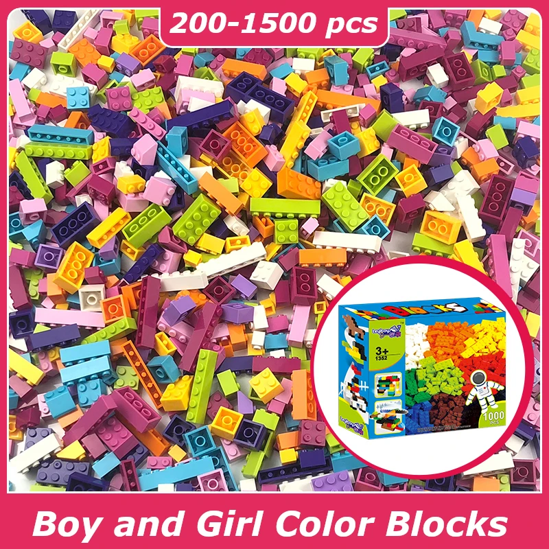 Pickwoo D4 200 la 1500 Buc Blocuri Băiat și Fată de Culoare de Dimensiuni Mici City Creative Diy Cărămizi Vrac Model Figurine Copii Jucarii
