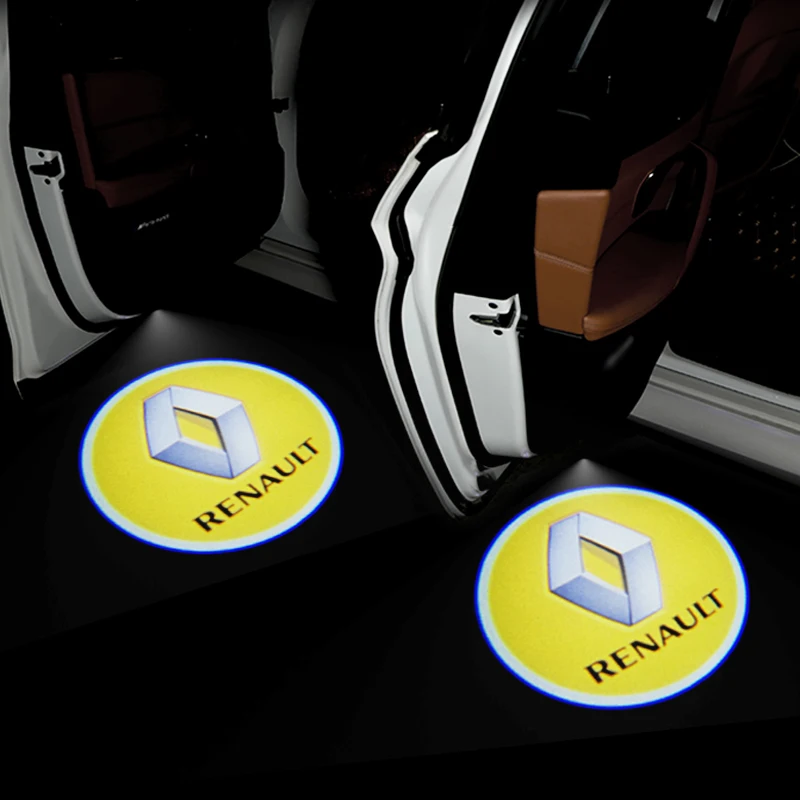 2 buc Masina de styling Auto Ușa LED decor de bun venit Lumina Logo Proiector pentru Renault Megane 2 3 Duster Logan Clio Laguna 2 Captur