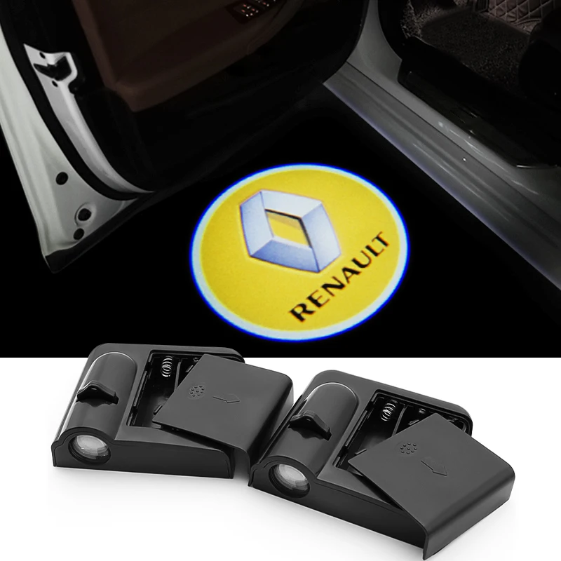2 buc Masina de styling Auto Ușa LED decor de bun venit Lumina Logo Proiector pentru Renault Megane 2 3 Duster Logan Clio Laguna 2 Captur