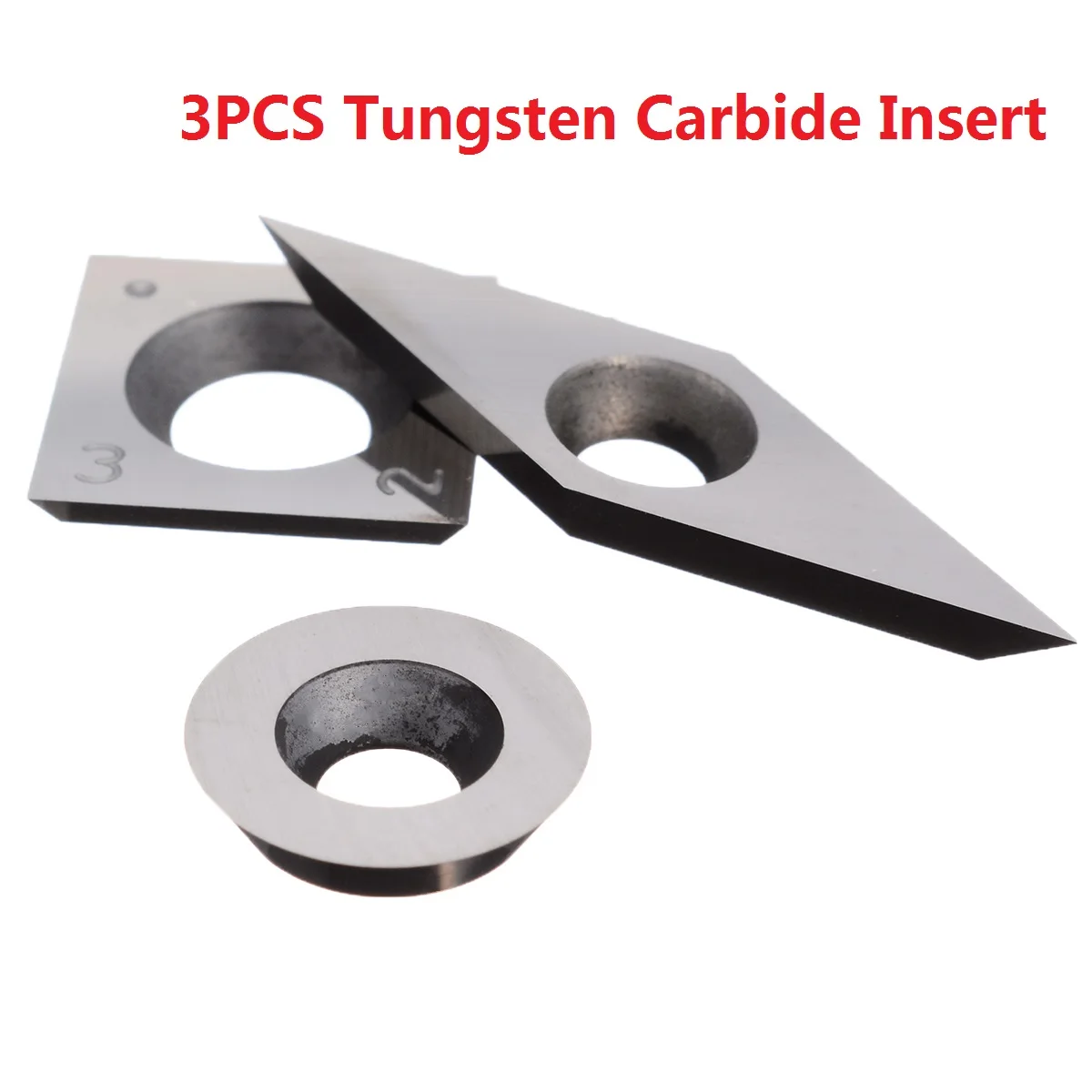 3PCS Carbură de Tungsten Introduce Cutter Set De Strunjire, pentru Lemn de Lucru Strung Instrument DIY & Accesorii