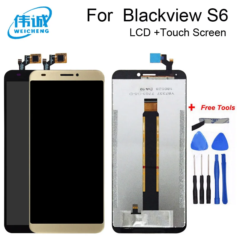 Pentru Blackview S6 Ecran LCD Blackview S6 Senzor Ecran Tactil LCD De Testat Ecran Digitizer Piese de Asamblare Instrumente